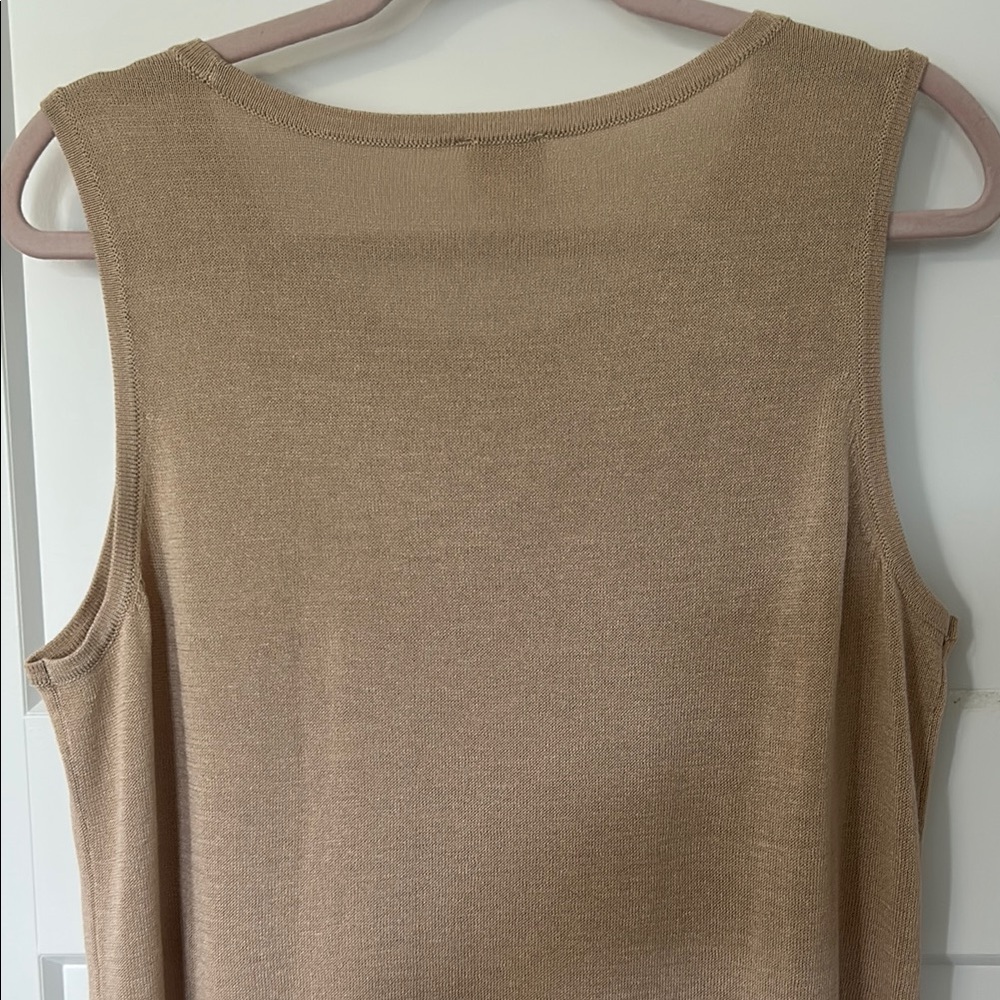 Chico's Tan Sleeveless Tank Top - Picture 7 of 8